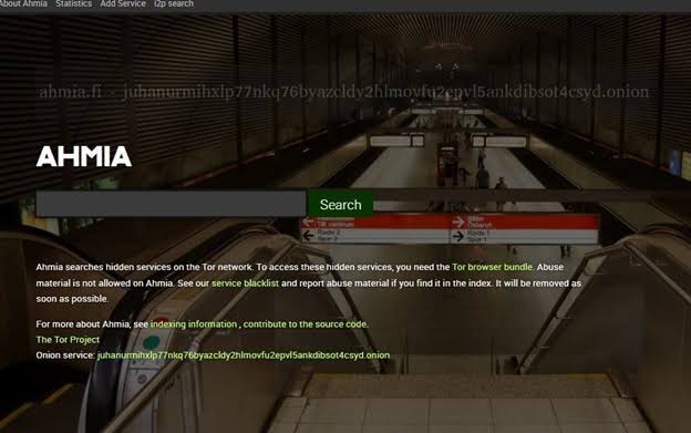 ahmia dark web search